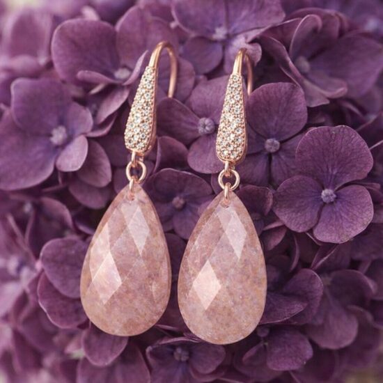 Ķiršu kvarca piliena auskari